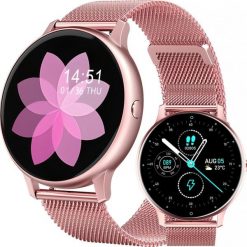 Smartwatch Retoo M061G Różowy (E741). Czerwone zegarki smartwatch Retoo, bez wzorów. Za 159.89 zł.