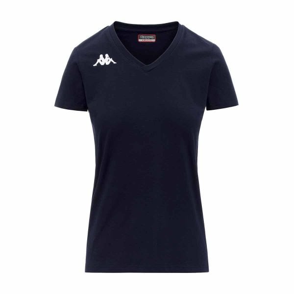 Damski jersey Kappa Brizza. Niebieskie koszulki sportowe damskie Kappa, bez wzorów, z dżerseju, bez ramiączek, do piłki nożnej. Za 156.50 zł.