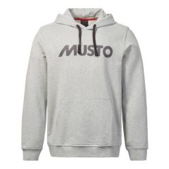 Bluza z kapturem Musto Logo. Szare bluzy męskie Musto, bez wzorów, z kapturem. Za 384.50 zł.