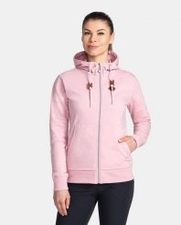 Damska bluza bez kaptura Kilpi TARALI-W. Czerwone bluzy damskie Kilpi, bez wzorów, z bawełny, bez ramiączek, bez kaptura. Za 179.35 zł.