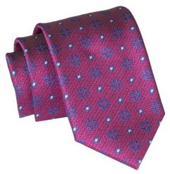 Męski Krawat Angelo di Monti - Głęboka Czerwień, Groszki. Czerwone krawaty i muchy Angelo di Monti, bez wzorów, z tkaniny, eleganckie. Za 45.00 zł.