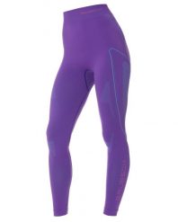 Termoaktywne damskie legginsy narciarskie Thermo. Fioletowe legginsy damskie Brubeck, bez wzorów, z dzianiny. Za 149.99 zł.
