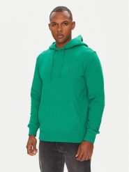Tommy Hilfiger Bluza Essential MW0MW37235 Zielony Regular Fit. Zielone bluzy męskie Tommy Hilfiger, l, bez wzorów, z bawełny, bez ramiączek, bez kaptura. Za 299.99 zł.