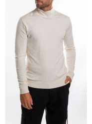 Takeshy Kurosawa Sweter "Lupetto" | 83389 | Lupetto | Mężczyzna | Kremowy. Białe swetry męskie Takeshy Kurosawa, m, bez wzorów, z poliamidu, bez kołnierzyka, bez ramiączek. W wyprzedaży za 319.00 zł.