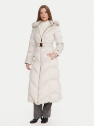 Marciano Guess Płaszcz zimowy 5BGL39 7374A Beżowy Regular Fit. Brązowe płaszcze damskie Marciano Guess, na zimę, z aplikacjami, z syntetyku, bez kołnierzyka, bez kaptura. Za 1,669.00 zł.