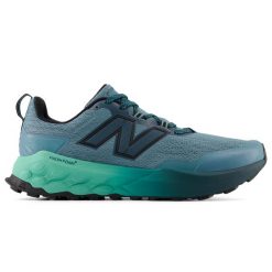 Buty męskie New Balance Fresh Foam Garoé v2 MGARO9H0 – niebieskie. Niebieskie buty sportowe męskie New Balance, bez wzorów, z materiału, bez zapięcia, do biegania. Za 529.99 zł.