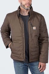 Kurtka Carhartt Gilliam Jacket Chestnut. Brązowe kurtki męskie Carhartt, m, bez wzorów, bez kaptura. Za 424.81 zł.