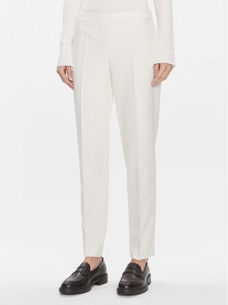 Boss Spodnie materiałowe Tiluna 50509166 Écru Regular Fit. Spodnie materiałowe damskie Boss, bez wzorów, z materiału. Za 849.99 zł.