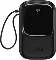 Powerbank Baseus Qpow Digital Display Lightning 20000mAh Czarny. Czarne powerbanki Baseus. Za 111.01 zł.