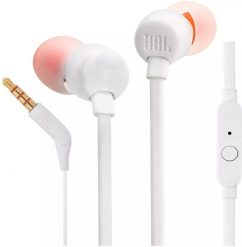 Słuchawki JBL Tune T110 czarne (JBLT110WHTE). Czarne słuchawki dokanałowe JBL. Za 35.05 zł.
