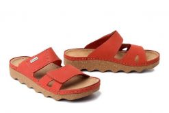 INBLU CX-04KU 013 arancio, klapki damskie. Brązowe klapki damskie Inblu, na lato, bez wzorów, ze skóry, bez obcasa, bez zapięcia. Za 137.90 zł.