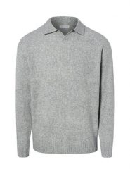 Jack & Jones sweter z dzianiny z domieszką wełny Mężczyźni szary, L. Szare swetry męskie Jack & Jones, l, bez wzorów, z dzianiny, bez kołnierzyka, bez ramiączek. Za 249.95 zł.