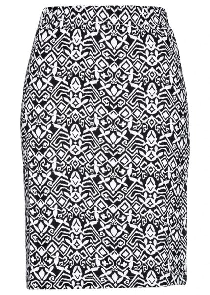 Spódnica z dżerseju. Czarne spódnice damskie bonprix, bez wzorów, z dżerseju, eleganckie. Za 69.99 zł.