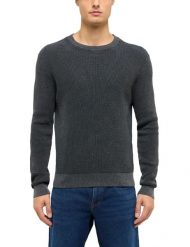 Męski Sweter Mustang Style Edward Black 1017414 4142. Czarne swetry męskie Mustang, l, bez wzorów, bez kołnierzyka, bez ramiączek. Za 139.99 zł.