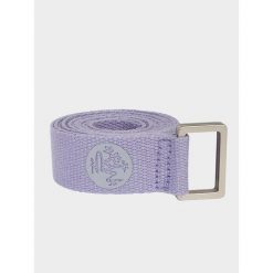 Pasek do jogi Manduka Unfold 182cm - Lawendowy, naturalna bawełna. Niebieskie paski męskie Manduka, z bawełny, sportowe. Za 79.99 zł.