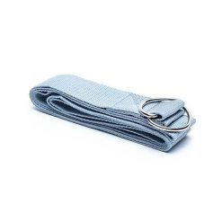 Pasek do jogi szary 183x4cm - elastyczny, trwały, idealny do treningu. Szare paski damskie YOGI & YOGINI, sportowe. Za 24.90 zł.