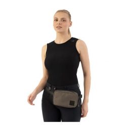 Damski tank top ANKY ATC261302. Czarne topy damskie ANKY, bez wzorów, sportowe, bez kołnierzyka, bez ramiączek. Za 287.00 zł.