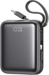 Mini PowerBank Joyroom JR-PBF27 22.5W z podwójnym kablem 10000mAh (czarny). Czarne powerbanki Joyroom. Za 129.81 zł.