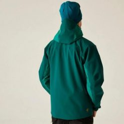 Kurtka wodoodporna Dare 2B Torrek II. Zielone kurtki sportowe męskie Dare 2B, l, bez wzorów, z materiału, z kapturem, narciarskie. Za 362.50 zł.
