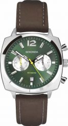 Zegarek Sekonda Zegarek męski Sekonda 30029 brązowy. Brązowe zegarki męskie Sekonda, bez wzorów. Za 585.00 zł.