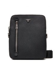 Guess Saszetka HMTOGR P5218 Czarny. Czarne saszetki i nerki męskie Guess, z aplikacjami, ze skóry. Za 259.99 zł.