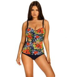 Strój kąpielowy damski jednoczęściowy plażowy Self Toscana. Czarne stroje kąpielowe damskie SELF HEAT, bez wzorów. Za 219.00 zł.