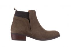 Botki Bayla-161 061-2004 Khaki, Zielony, Skóra naturalna - 36. Zielone botki damskie Bayla, na zimę, bez wzorów, ze skóry, bez obcasa, bez zapięcia. W wyprzedaży za 169.00 zł.