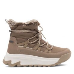 Śniegowce Go Soft. Brązowe śniegowce damskie GO SOFT, bez zapięcia. Za 199.99 zł.