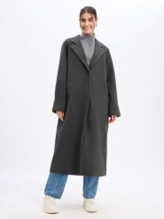Noisy May Płaszcz Kobiety szary, L. Szare płaszcze damskie Noisy May, l, bez wzorów, bez kołnierzyka, bez kaptura. Za 499.95 zł.