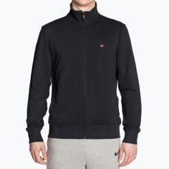Bluza męska Napapijri Balis Fz Sum. Czarne bluzy męskie Napapijri, m, bez wzorów, casualowe, bez ramiączek, bez kaptura. Za 329.99 zł.