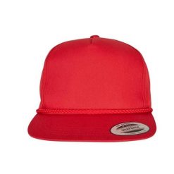 Czapka Golfowa YP Classics Poplin. Czerwone czapki damskie FLEXFIT, bez wzorów, z bawełny. Za 65.99 zł.