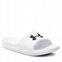 Klapki na co dzień na basen na plażę męskie UNDER ARMOUR. Białe klapki męskie Under Armour, bez wzorów, bez zapięcia. Za 99.00 zł.