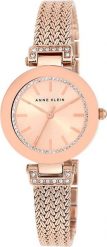 Zegarek Anne Klein Damski Swarovski Rose Gold (AK/1906RGRG). Czerwone zegarki damskie Anne Klein. Za 611.00 zł.
