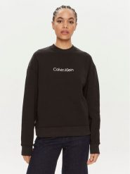 Calvin Klein Bluza Hero Logo K20K205450 Czarny Regular Fit. Czarne bluzy damskie Calvin Klein, m, bez wzorów, z bawełny, bez ramiączek, bez kaptura. Za 279.99 zł.