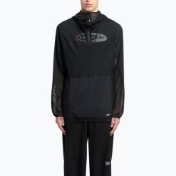 Kurtka Reebok Athlete Hype. Czarne kurtki męskie REEBOK FITNESS, l, bez wzorów, bez kaptura. Za 219.99 zł.