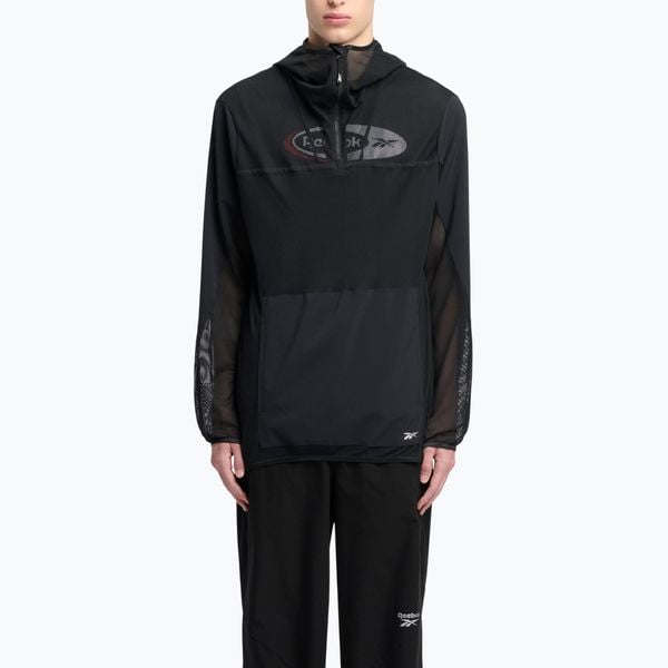 Kurtka Reebok Athlete Hype. Czarne kurtki męskie REEBOK FITNESS, l, bez wzorów, bez kaptura. Za 159.99 zł.