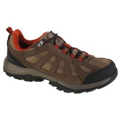 Buty trekkingowe męskie, Columbia Redmond III WP. Szare buty zimowe męskie Columbia, bez wzorów, z materiału, bez obcasa, bez zapięcia. Za 329.99 zł.