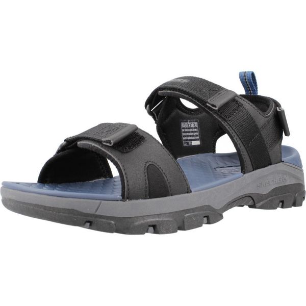 Sandały Skechers Model Tresmen - Ryer Kolor Czarny. Czarne buty zimowe męskie Skechers, bez wzorów, z gumy, bez obcasa, bez zapięcia. Za 377.00 zł.