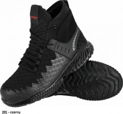 Buty trekkingowe męskie R.E.I.S. BRULTRA-T S1 PL SR - męskie trzewiki bezpieczne ULTRA dziany wytrzymał materiał tekstylny oraz materiał KPU podeszwa. Trekkingi męskie R.E.I.S., z materiału, bez zapięcia. Za 149.30 zł.