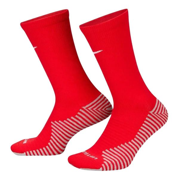 Skarpety Piłkarskie Unisex Dla Dorosłych Strike DriFIT. Czerwone skarpetki damskie Nike, bez wzorów, z bawełny. Za 76.99 zł.