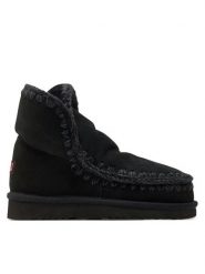 Mou Śniegowce Eskimo18 Czarny. Czarne śniegowce damskie Mou, ze skóry, bez zapięcia. Za 639.99 zł.