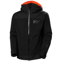 Kurtka narciarska Helly Hansen Powdreamer 2.0. Czarne kurtki sportowe męskie Helly Hansen, na zimę, m, bez wzorów, z dzianiny, bez kaptura, narciarskie, primaloft. Za 1,149.00 zł.