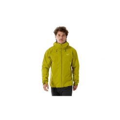Kurtka trekkingowa Beta SL. Żółte kurtki męskie Arc'teryx, m, bez wzorów, z gore-texu, bez kaptura, wspinaczkowe, gore-tex. Za 2,399.99 zł.