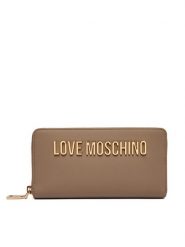 LOVE MOSCHINO Portfel JC5611PP0PKD0105 Beżowy. Brązowe portfele damskie Love Moschino, ze skóry. Za 439.99 zł.