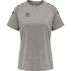 Koszulka damska Hummel Core Poly. Szare bluzki damskie Hummel, xs, bez wzorów, sportowe, bez kołnierzyka, bez ramiączek. Za 169.00 zł.