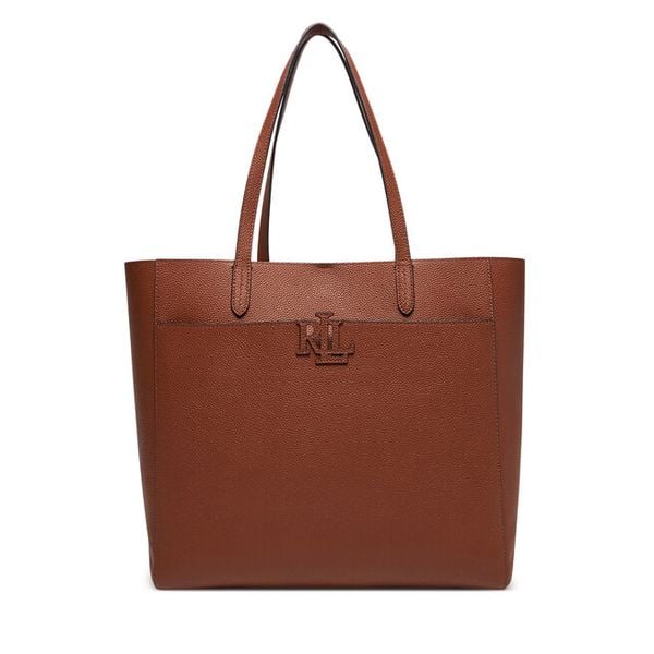 Torebka LAUREN RALPH LAUREN. Brązowe shopperki damskie Lauren Ralph Lauren, bez wzorów, bez dodatków. Za 1,079.00 zł.