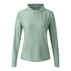 Bluza damska z kapturem Dare 2B Sprint City. Zielone bluzy damskie Dare 2B, bez wzorów, sportowe, bez ramiączek, z kapturem. Za 129.99 zł.