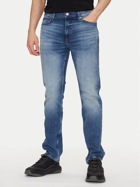 HUGO Jeansy 50537698 Niebieski Slim Fit. Niebieskie jeansy męskie Hugo, z bawełny. Za 269.99 zł.