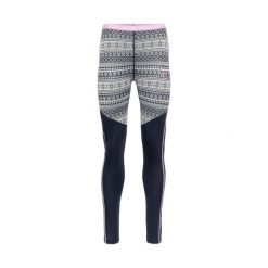 Damskie legginsy Kari Traa Mina. Niebieskie legginsy damskie Kari Traa, bez wzorów, z materiału. Za 386.00 zł.