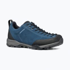 Buty turystyczne Scarpa Mojito Trail Gore-Tex. Niebieskie obuwie trekkingowe damskie Scarpa, z gore-texu, bez zapięcia. Za 909.99 zł.